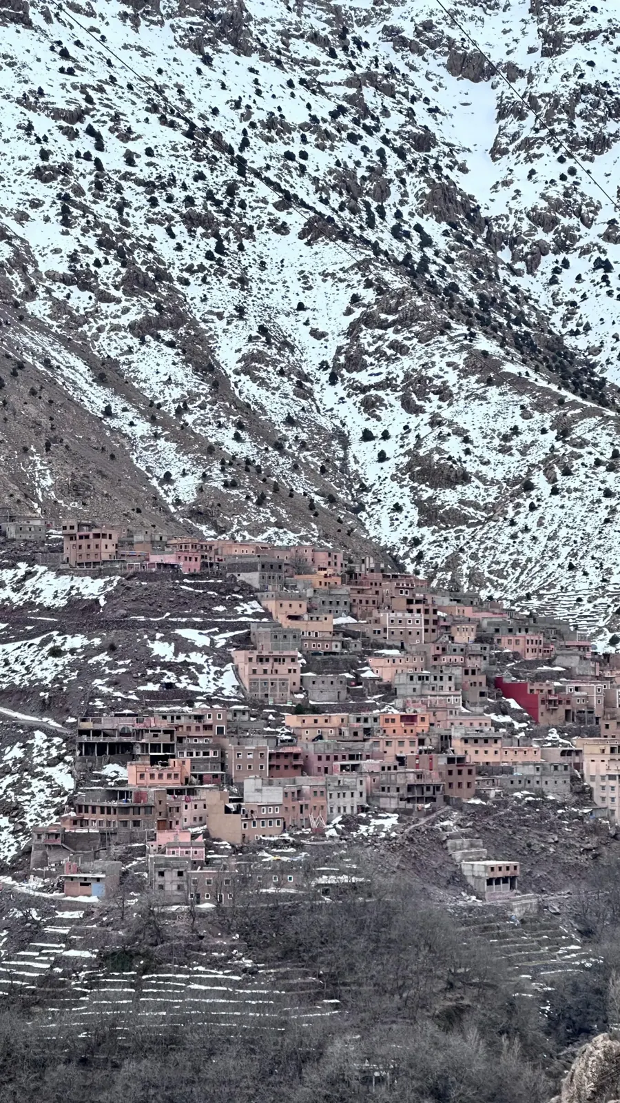 A Berber village of earth houses in the High Atlas